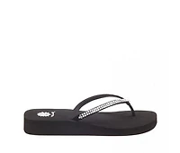 Women's Yellow Box Jello Flip-Flops
