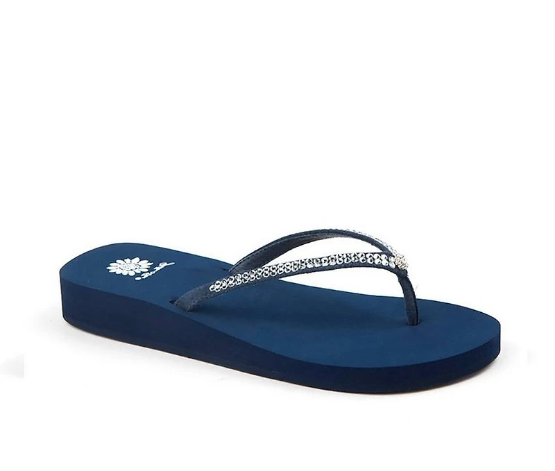 Women's Yellow Box Jello Flip-Flops