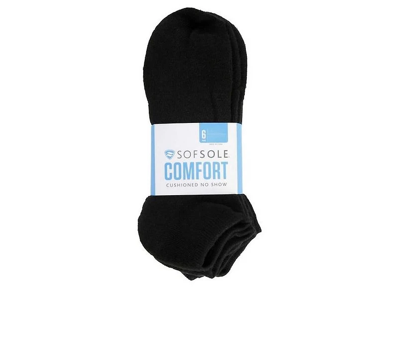 Sof Sole Adult 6 Pair No Show