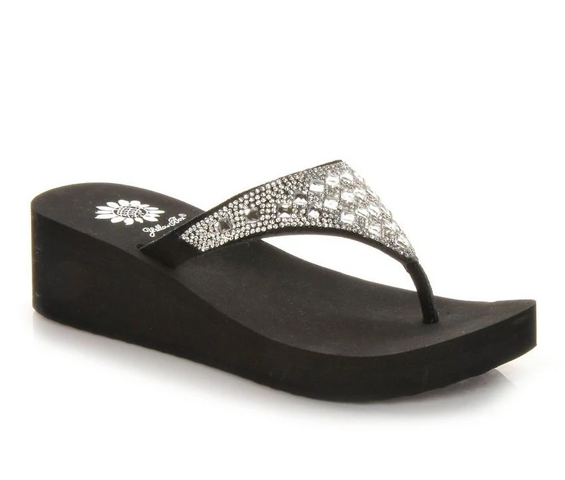 Women's Yellow Box Birder Wedge Flip-Flops