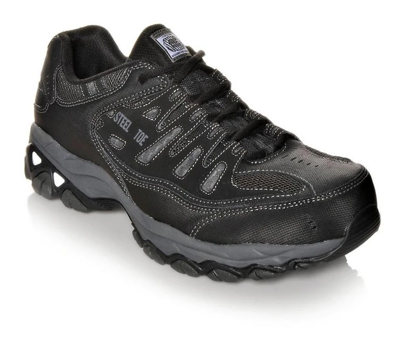 Men's Skechers Work 77055 Cankton Steel Toe Shoes