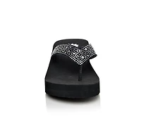 Women's Yellow Box Africa Wedge Flip-Flops