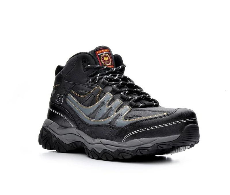 Men's Skechers Work Rebem 77108 Steel Toe Boots