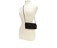 Four Seasons Handbags Small Diagonal Stripe Evening Clutch
