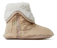 Dearfoams Beth Pile Fold Down Bootie Slippers