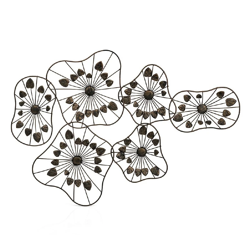Wall Décor- Metal Floral Sculpture