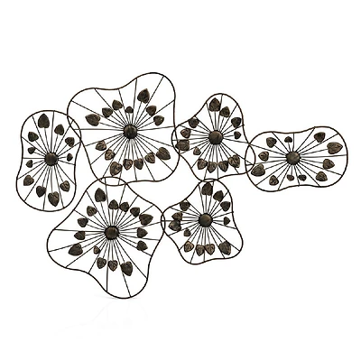 Wall Décor- Metal Floral Sculpture