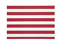Vinyl Placemat - Red Cabana Stripe