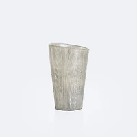Large Frosted Etched Vase