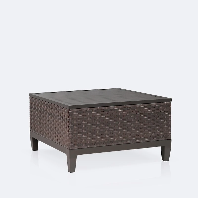 Catalina Coffee Table - Brown Wicker