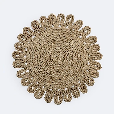 Anya Round Woven Placemat - Natural