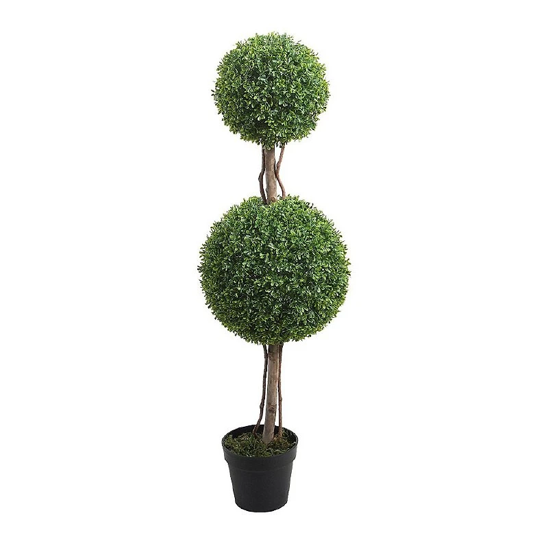Boxwood Double Ball Topiary Tree - 47"