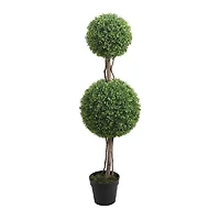 Boxwood Double Ball Topiary Tree - 47"