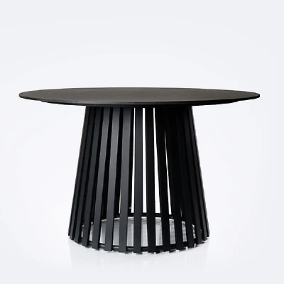 Apollo 48" Round Dining Table - Marble-Look Finish