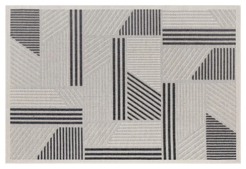 Assia Outdoor Rug 5x7 - Grey