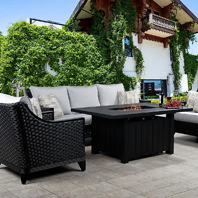 Belvedere Wicker Set in Black