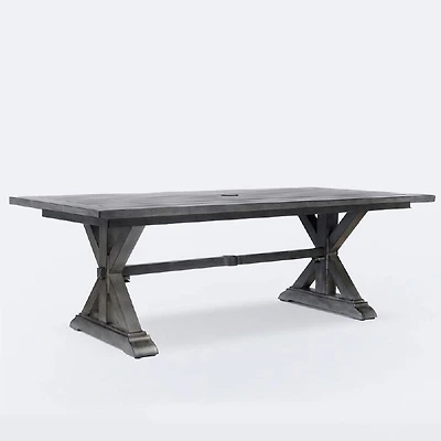 Belvedere 43”x86” Dining Table – Brushed Grey