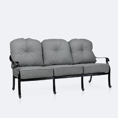 Blanca Sofa – Black Tippet Frame – Dark Grey Cushions