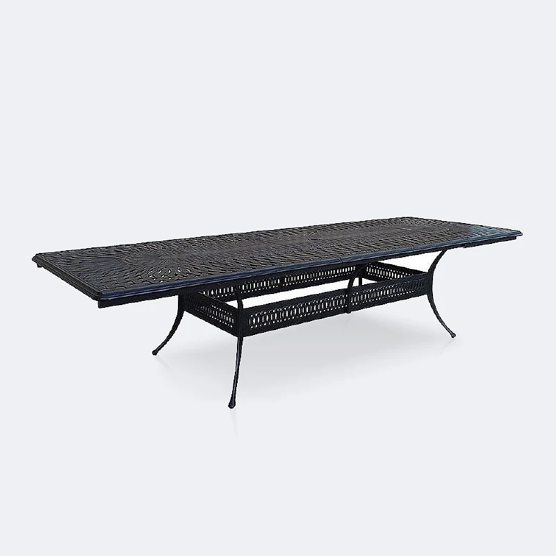 Breeze Large Extendable Dining Table - Black Tippet