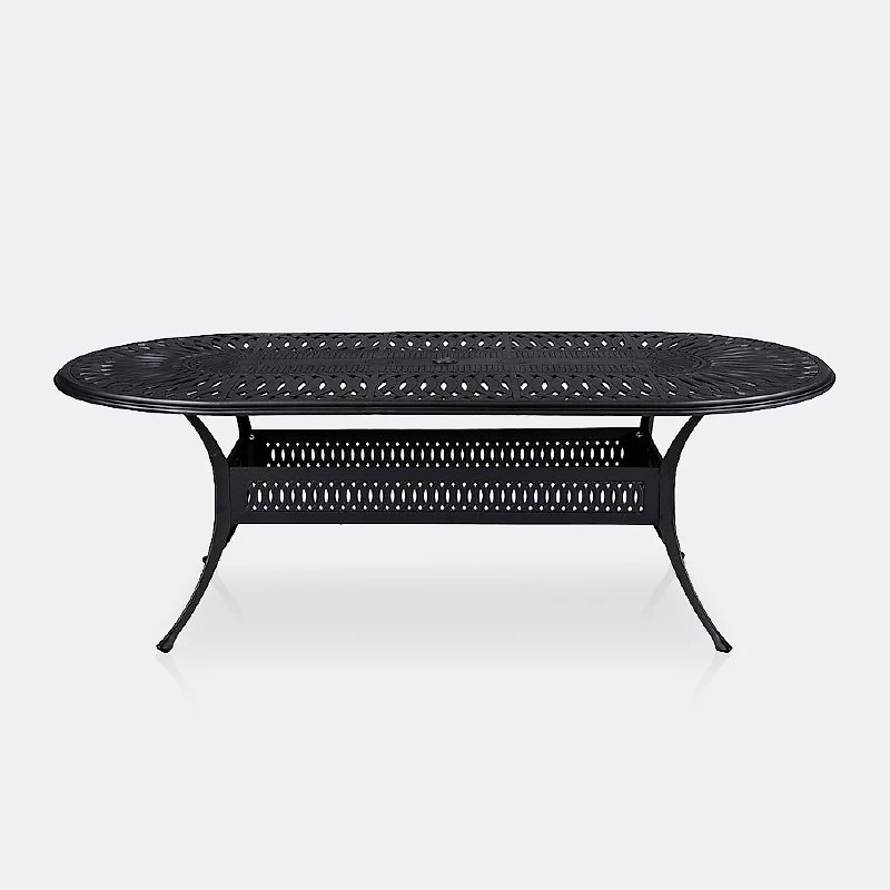 Breeze 42”x72” Oval Dining Table - Black Tippet