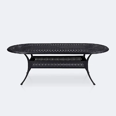 Breeze 42”x72” Oval Dining Table - Black Tippet