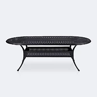 Breeze 42”x72” Oval Dining Table - Black Tippet
