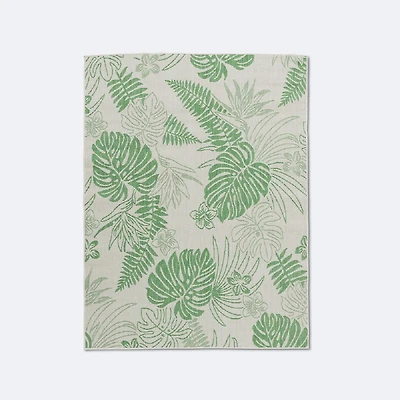 Cabana Outdoor Rug 5'x7' - Green Leaf