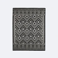 Cabana Outdoor Rug 5'x7' - Tribal Black