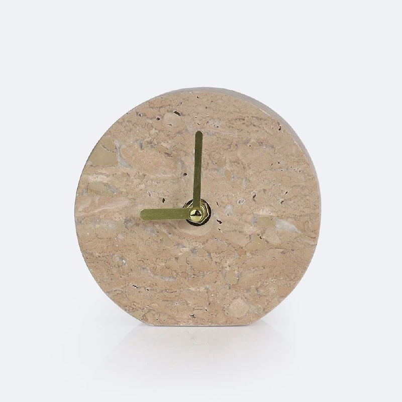 Marble Clock - Natural