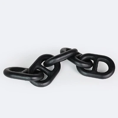 Wood Chain Link Decor - Black