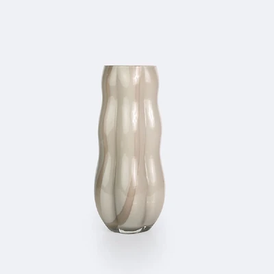 Glass Vase - Ivory