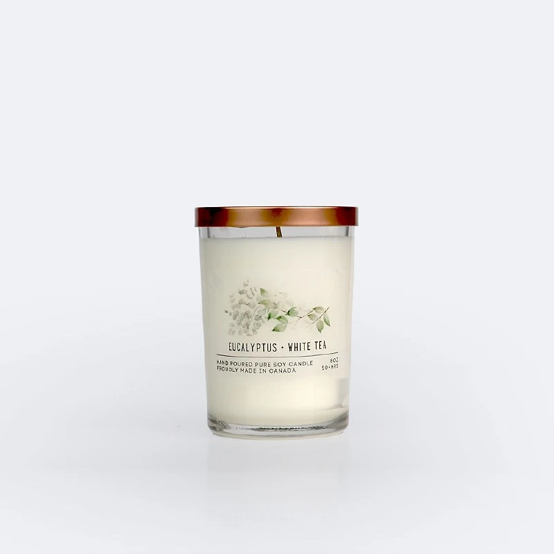 8oz Candle - Eucalyptus White Tea
