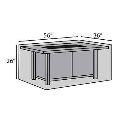 Rectangular Firepit Table Cover