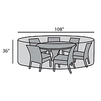 108" Round Dining Set Cover