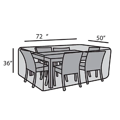 50"x 72" Rectangular Dining Set Cover