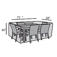 50"x 72" Rectangular Dining Set Cover