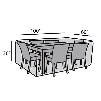 60"x100" Rectangular Dining Set Cover