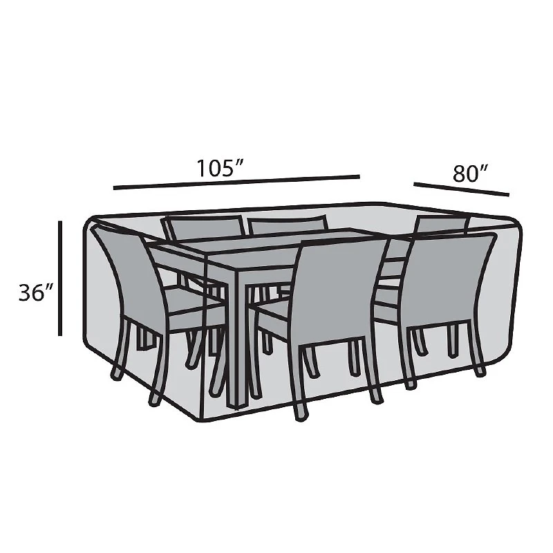 80"x105" Rectangular Dining Set Cover