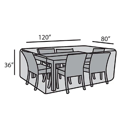 80"x120" Rectangular Dining Set Cover