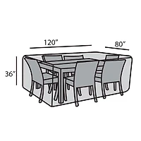 80"x120" Rectangular Dining Set Cover