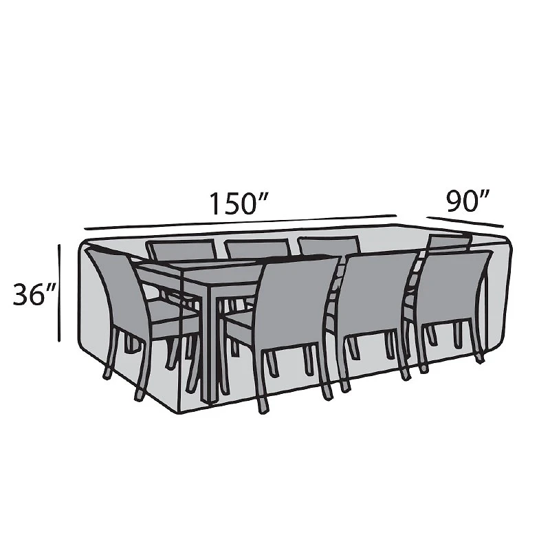90"x150" Rectangular Dining Set Cover