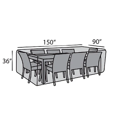 90"x150" Rectangular Dining Set Cover