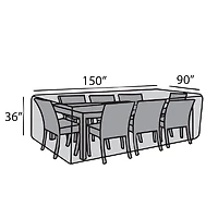 90"x150" Rectangular Dining Set Cover