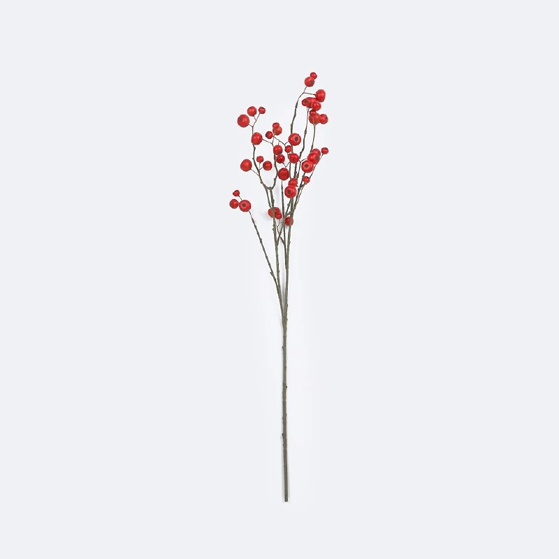 Faux Red Berry Branch