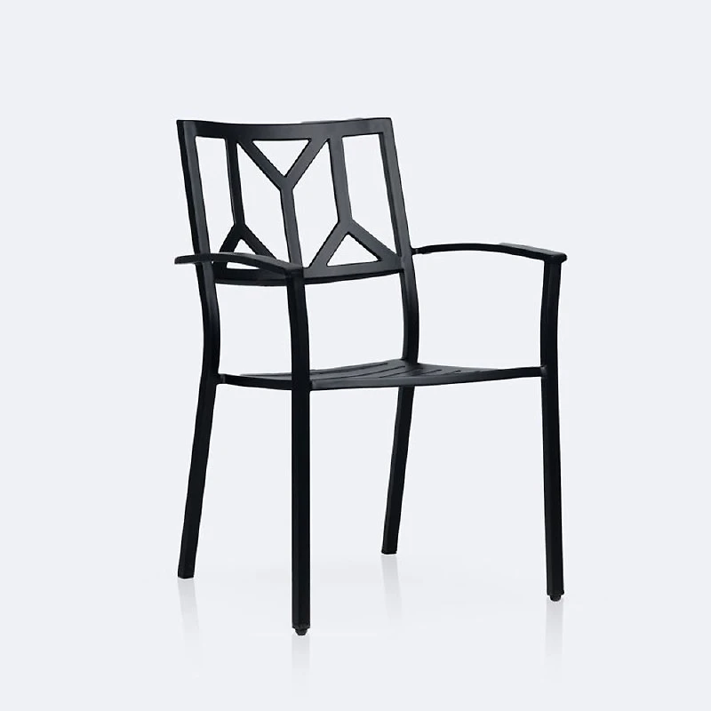 Geometric Dining Chair - Black