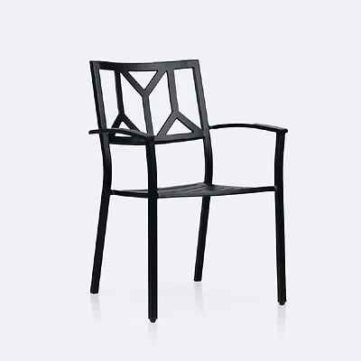 Geometric Dining Chair - Black