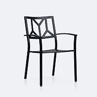 Geometric Dining Chair - Black