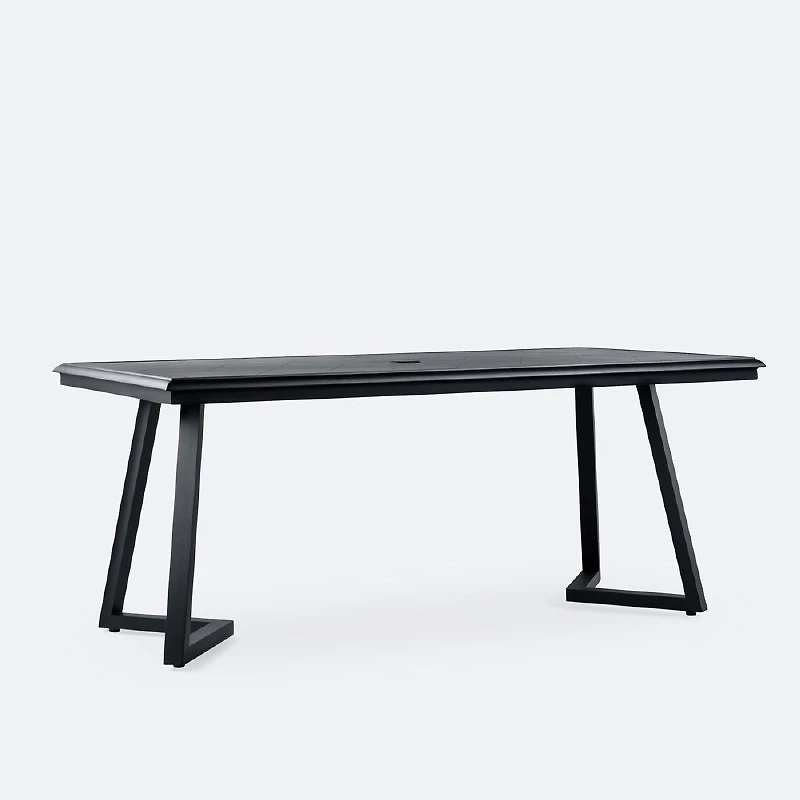 Geometric 38x70 Dining Table – Black