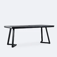 Geometric 38x70 Dining Table – Black
