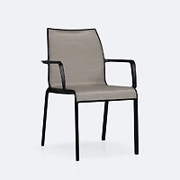 Holiday Sling Armchair - Black Frame / Oatmeal Sling